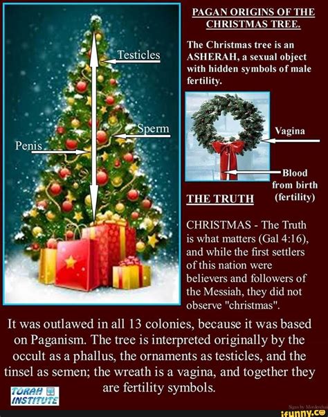 Pagan christmas ornqments infographics